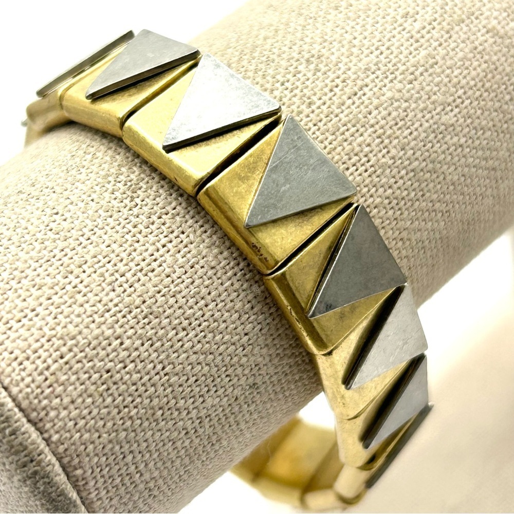 J. Crew Gold and Silver Stretch Bracelet